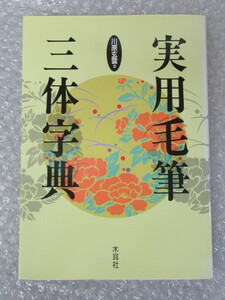 実用 毛筆 三体字典/川原玄雲/木耳社/2001年/絶版 稀少