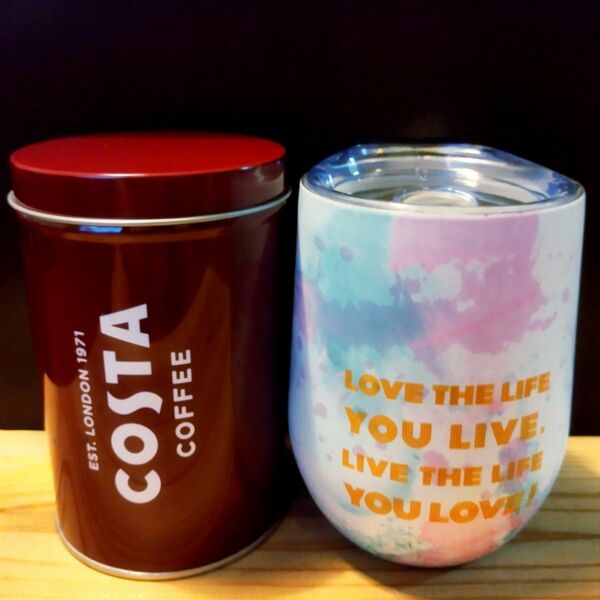 2点セット Franc franc ステンレス タンブラー フランフラン パステル タイダイ キャニスター COSTA コスタ 