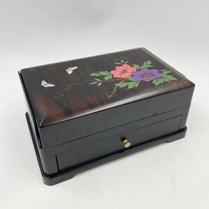 化粧収納ケース ジュエリーケース メイク アクセサリー 小物入れ 漆器 花柄 ジュエリーボックス 