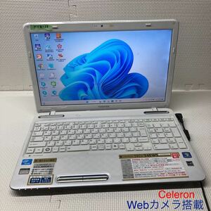 NT8-13 激安 最新OS Windows11Pro ノートPC TOSHIBA dynabook T451/34EWS Celeron メモリ4GB HDD320GB Webカメラ搭載 Office 中古