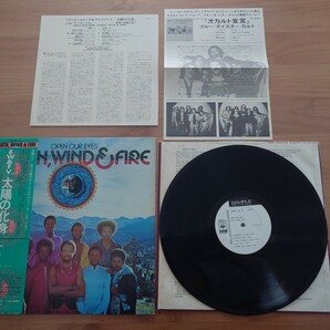  ★アース・ウィンド＆ファイアー EARTH WIND & FIRE★EW&F Ⅴ★太陽の化身 Open Our Eyes★帯付★見本盤★LP★中古品★SAMPLE★PROMO