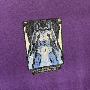 ネコポス対応! 90's コスパ Cyber Graphics製 エヴァンゲリオン 初号機 碇シンジ Tシャツ L～XL相当 EVA EVANGELION ヴィンテージ OLD