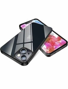 iPhone14 用 ケース クリア iPhone 14 用 カバー 透明 薄型 軽量 耐衝撃 TPU 保護カバー 人気 アイフォンケース 型 黒