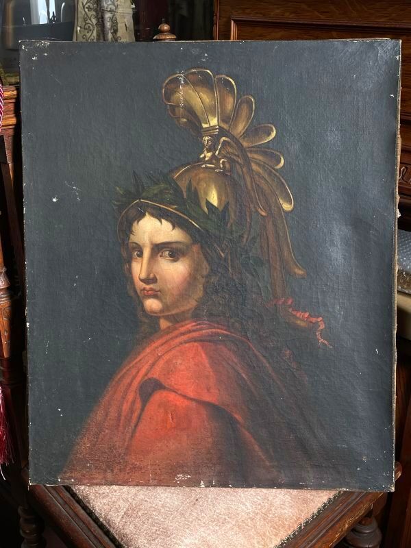 Athena Minerva retrato siglo XIX Francia antiguo Grecia romano, cuadro, pintura al óleo, retrato