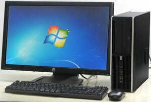 HP Compaq 6000 Pro SFF-E7500 ■ 23インチ 液晶セット ■ Core2Duo-E7500/DVDROM/DisplayPort/Windows7 デスクトップ