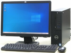 DELL Precision T3420-6700SF ■ 19インチワイド 液晶セット ■ i7-6700/SSD/DVDROM/Quadro K620/第6世代/Windows10 デスクトップ