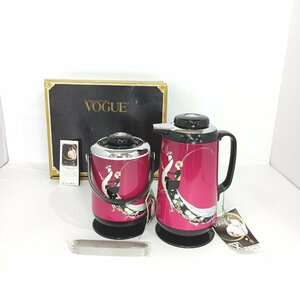 ダイヤ魔法瓶 マホービン VOGUE ヴォーグ 魔法瓶 1L アイスぺール 1.27L セット 未使用 日本製 アイストング付 レトロ 保管品【道楽札幌】