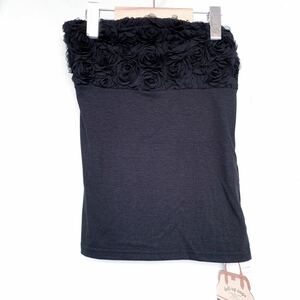 [ new goods unused ]dollupoops doll up ups tube top black rose rose flower race oke- John dress inner party 