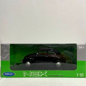 WELLY 1/18 Volkswagen Classic Beetle Black 1950年 フォルクスワーゲン クラシック ビートル ブラック VW ミニカー モデルカー