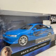 Jada toys 1/24 FAST&FURIOUS ACURA INTEGRA Mia's ワイルドスピード ミア ホンダ インテグラ HONDA DC2 TYPE R 完成品 ミニカー_画像3