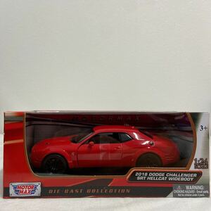 MOTOR MAX 1/24 DODGE CHALLENGER SRT HELLCAT WIDEBODY ダッジ チャレンジャー ヘルキャット アメ車 完成品 ミニカー モデルカー