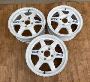 TE37 RAYS ボルクレーシング 14x5J / PCD100/4H/OFFセット+45/ ハブ径約65mm /３本セット軽量 鍛造