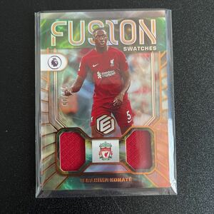 22/23 Panini Chronicles Premier League - Ibrahima Konate - Fusion Swatches ジャージ 99シリ - Liverpool リバプール