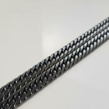 艶消し　６面ダブル　喜平チェーンネックレス　7ｍｍ60ｃｍ　ヴィンテージ加工_画像7