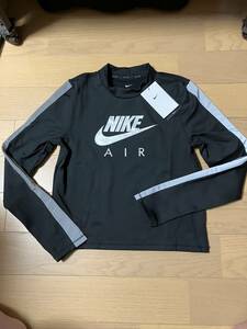 NIKE DRI-FIT Lady's running long L BK/GY new goods * settlement of accounts sale *