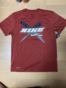 NIKE DRI-FIT メンズ 半袖Tシャツ XL BR 新品 ☆決算セール★。