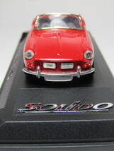 Triumph Spitfire 1/43 トライアンフ スピットファイア Mk I vintage ヴィンテージ Made in France GB レッド フランス製 UK solodo製品_画像4