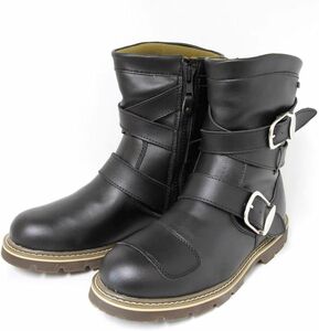 【40％引き】VERDE　VRB-101（25.0）BLACK 防水ライディングブーツ 【新品・未使用】