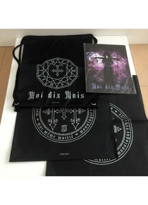 即決 新品 初期Moi dix Mois ナップザック クリアファイル+ポストカード ショッピング袋 mana様 モワディスモワ MALICE MIZER マリスミゼル