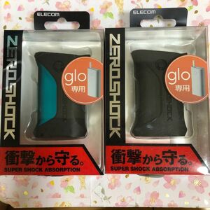 エレコム 電子タバコ gloケース カバー ZEROSHOCK ブルー とブラック