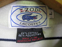 90's　ビンテージ　LACOSTE　IZOD　ラコステ　ポロシャツ　L_画像3