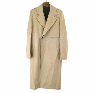 VALENTINO Valentino 18AW wool silk bell tedo long coat beige 44 men's ITXABKJ1T3X4