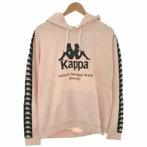 kappa カッパ BANDA SWEAT HOODIE スウェットパーカー ピンク L メンズ ITO5DW2HQ553