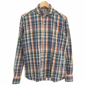 ORIAN DENIM DIVISION オリアンデニムディビジョン カッタウェイカラーチェックシャツ マルチカラー M メンズ IT4EHDDNFPKM