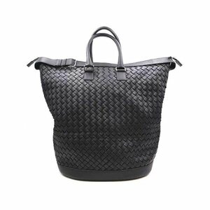 BOTTEGA VENETA ボッテガヴェネタ ポーチ付きイントレチャート2WAYラージレザーバッグ ブラック レザー IT291CXT7IL3