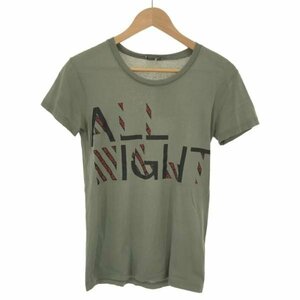 Dior HOMME ディオールオム 10AW ALL NIGHT WE PARTY プリントTシャツ カーキ XXS メンズ ITRH10SLGLI0