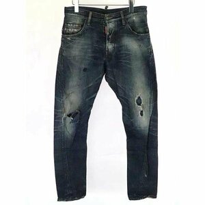 DSQUARED2 Dsquared повреждение обработка краска Denim брюки индиго 46 мужской ITMD2EJTBOCQ