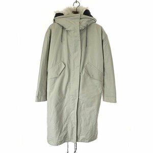 CINOH チノ 15AW フェイクファーライナー付きモッズコート アイボリー系 サイズ:38 レディース IT6FL22WZO48