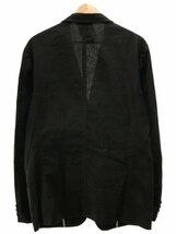 COMME des GARCONS HOMME コムデギャルソンオム 09SS コットンリネン2Bジャケット M サイズ：ブラック_画像2