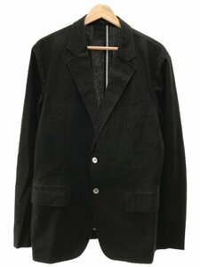 COMME des GARCONS HOMME コムデギャルソンオム 09SS コットンリネン2Bジャケット M サイズ：ブラック