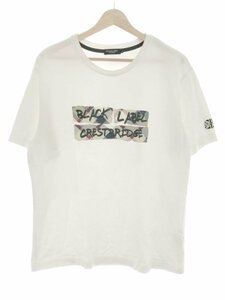 BLACK LABEL CRESTBRIDGE ブラックレーベルクレストブリッジ ロゴプリントクルーネックTシャツ ホワイト サイズ：L