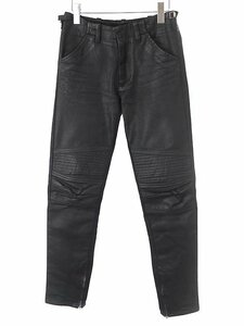 Хельмут Лэнг Хельмут Ланг Первоначальный байкер с покрытием джинсовой покрытие пекаря Джинсовые штаны Черный размер: 44