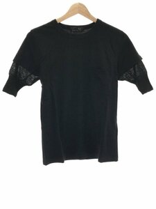 RISMAT by Y's リスマット バイ ワイズ ニットドッキングポケットTシャツ ブラック 2