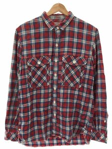 nonnative Nonnative WORKER SHIRT COTTON INDIGO CHECK check shirt red 1 ITE3SPV9WD30