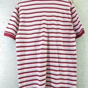 【送料300円可】3011m71◆良品です◆FRED PERRY フレッドペリー 半袖マルチボーダーポロシャツ M/ジャケット/コート/アメカジ/トラッドの画像8