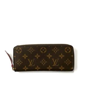 LOUIS VUITTON ルイヴィトン M60742 モノグラム ポルトフォイユ クレマンス ジッピーウォレット ラウンドファスナー 長財布 フューシャ