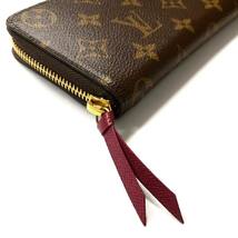 LOUIS VUITTON ルイヴィトン M60742 モノグラム ポルトフォイユ クレマンス ジッピーウォレット ラウンドファスナー 長財布 フューシャ_画像5