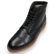 未使用 ALDEN オールデン 86045 シボレザー キャップトゥ ブーツ ストレートチップ バリーラスト ワーク 革靴 8.5D ブラック 黒_画像3