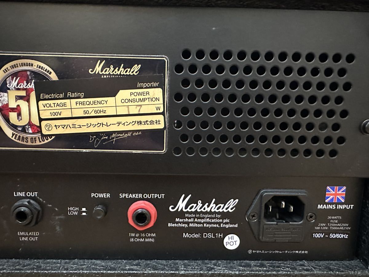 美品 Marshall JCM2000 DSL-1 50周年記念 限定モデルMade in England