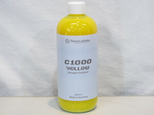 * free shipping *[ unopened ] Thermaltake PC cooling fluid C1000 yellow Opaque Coolant 1000ml CL-W114-OS00YE-A stock disposal 