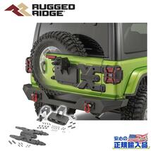 [RUGGED RIDGE 正規代理店]スパルタカス HD タイヤキャリア 一台分 Jeep Wrangler ジープ ラングラー JL 背面タイヤ pivot 強化/11546.55_画像1