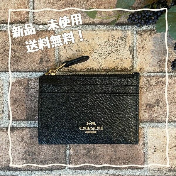 ☆新品未使用・正規品☆COACH IDケース カードケース キーリング ブラック F88250 IMBLK