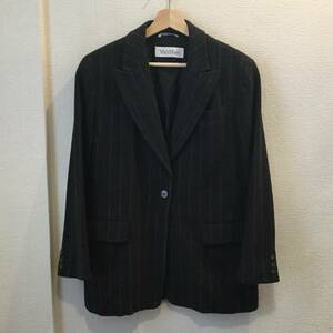  Max Mara Anne gola. stripe pattern 1.. jacket 38/ tailored 