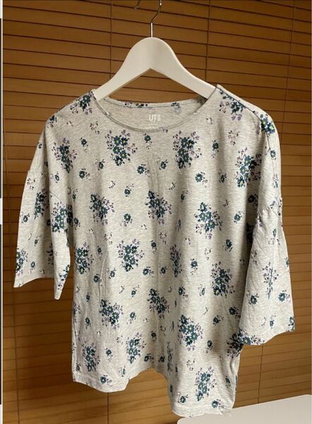 UNIQLO ユニクロ スタジオ サンダーソン 花柄 7分袖 Tシャツ L