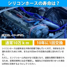 【10M/内径4mm】 汎用 シリコンホース 厚み2mm 4φ 4パイ 青 ブルー ラジエーターホース 耐熱 クーラントホース パイプ チューブ_画像5