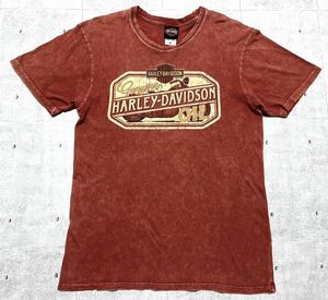 ハーレーダビッドソン インディアナ 両面プリント Tシャツ タイダイ風　　USA企画 A.K.STRATMAN INC HARLEY-DAVIDSON 玉7827